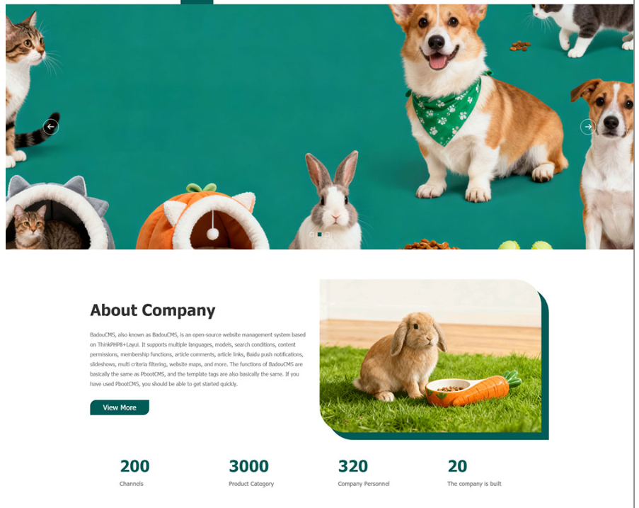 环保行业网站模板